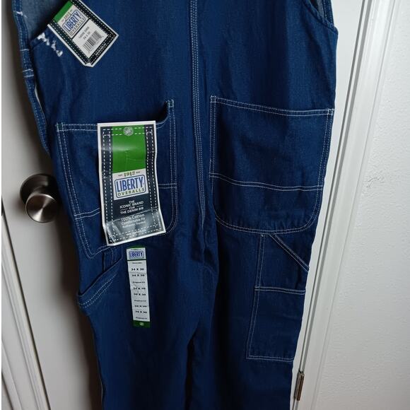 Texas A&M Custom Liberty Overalls Mens 34X30 Blue Gig Em 2023 Painted Cheer - Picture 7 of 11